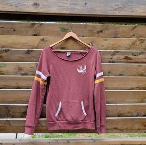 These Fists Fly Off-shoulder Sweatshirt - Medium